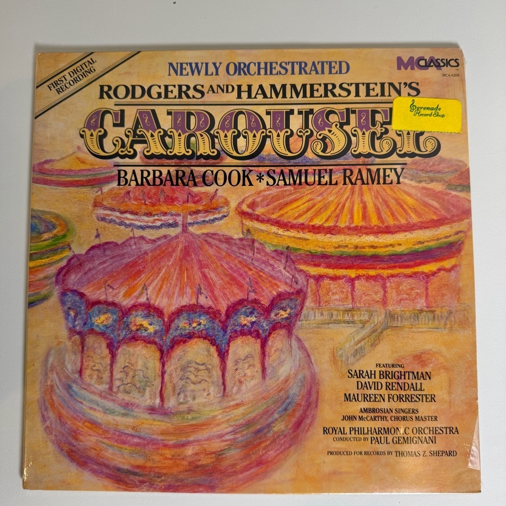 Sealed 1987 CAROUSEL LP Rodgers & Hammerstein Barbara Cook Samuel MCA 6209 Vinyl